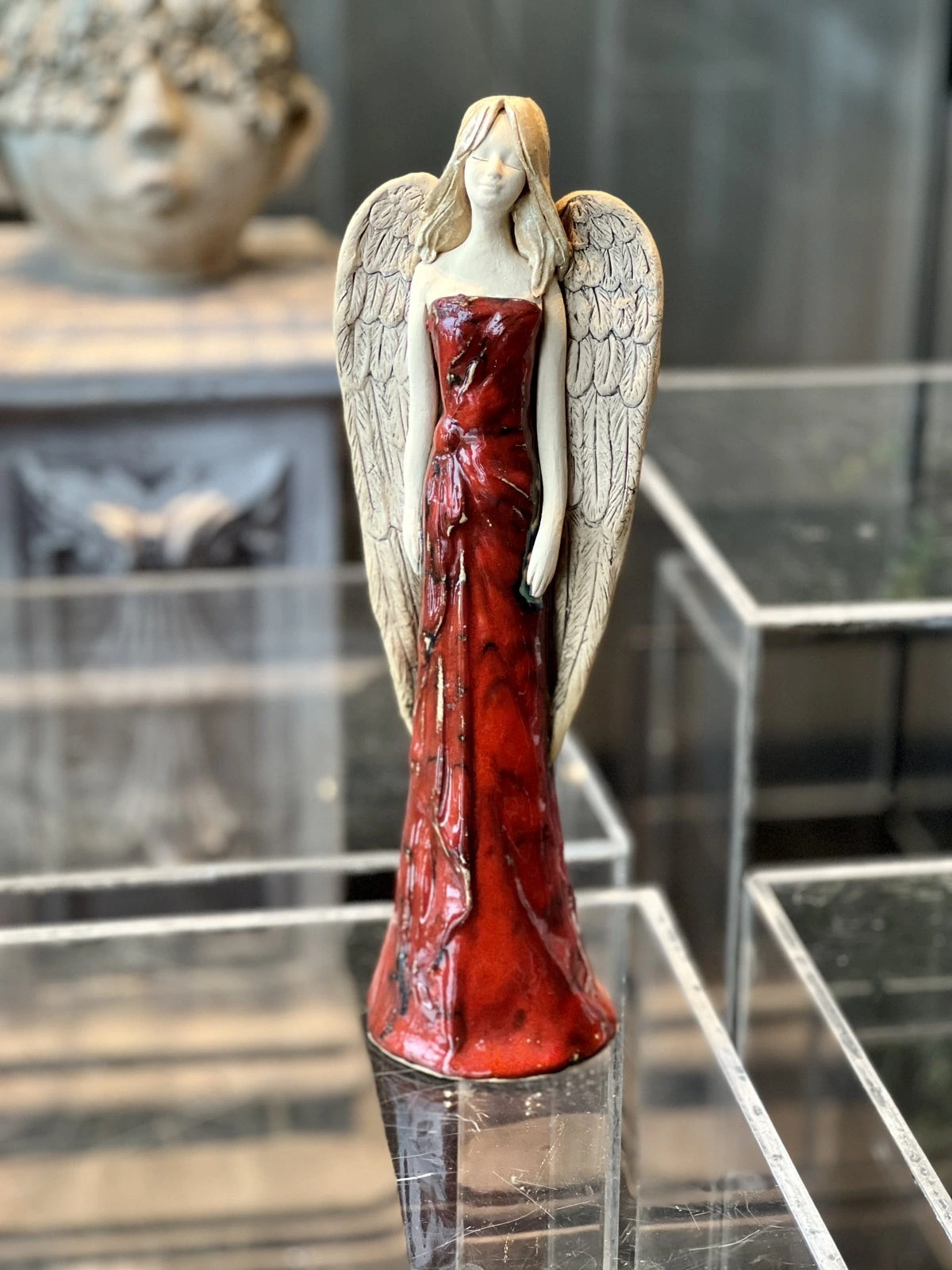 angelas Gabrielė keramikiniai angelai
